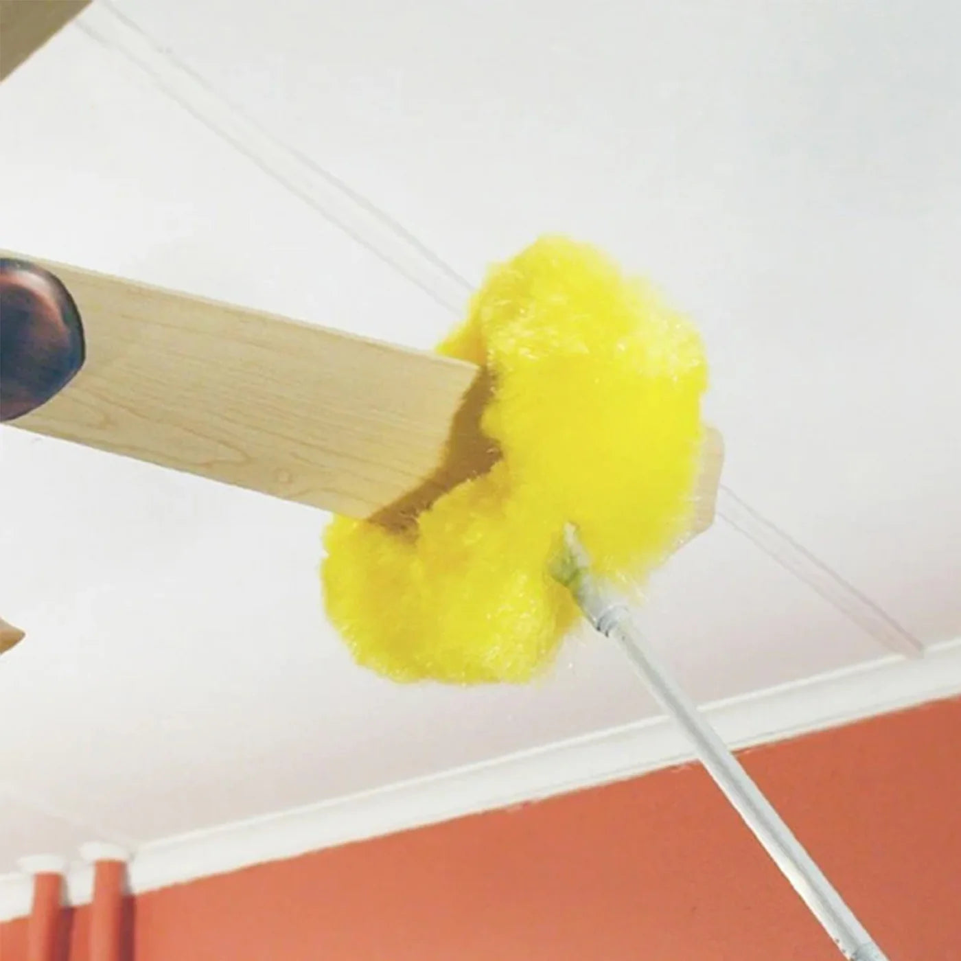 Mutli Purpose and Ceiling Fan Duster with Long Rod for Dust Cleaning
