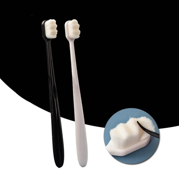 Bristle Micro Nano Toothbrush for Sensitive Teeth and Gums Care, Extra Soft Silko Toothbrush for Adults and People with Braces