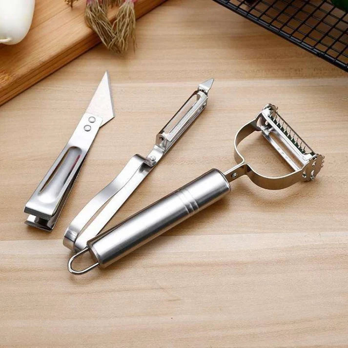 Buy Julienne 3 in 1 Peeler (FREE Delivery) Pack of 3 Fruit and Vegetable Peeler