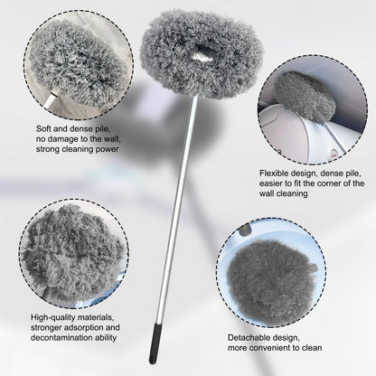 Mutli Purpose and Ceiling Fan Duster with Long Rod for Dust Cleaning
