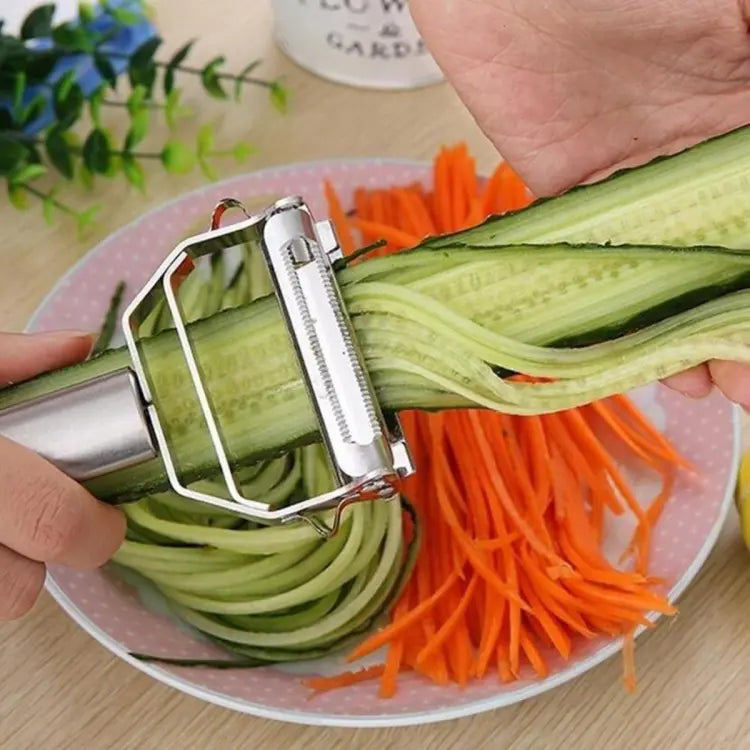 Stainless Steel Julienne Peeler Vegetable Peeler Double Planing Grater Kitchen Accessories Cooking Tools