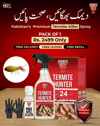 Deemak دیمک (Termite) Killer Spray with Free Refill & Gloves Kill Termite within 24 hours