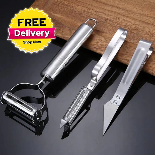 Buy Julienne 3 in 1 Peeler (FREE Delivery) Pack of 3 Fruit and Vegetable Peeler