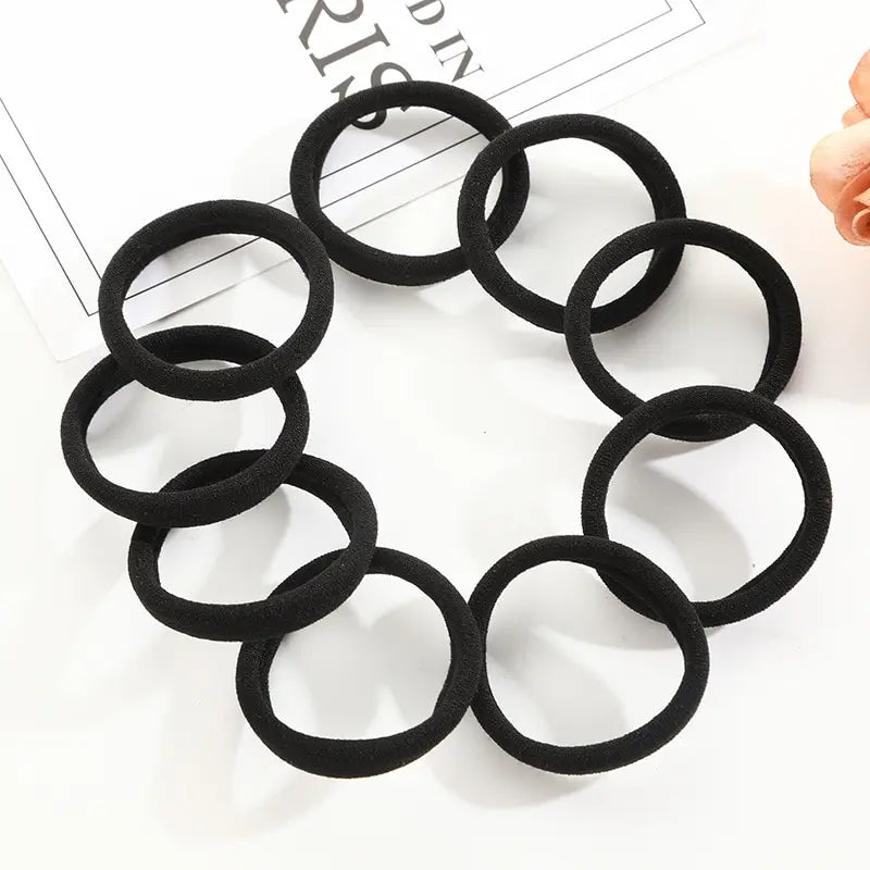 Many People Like The High Elasticity Hair Rope 100 Pack Of Multiple Colors Seamless Hair Ring Rope