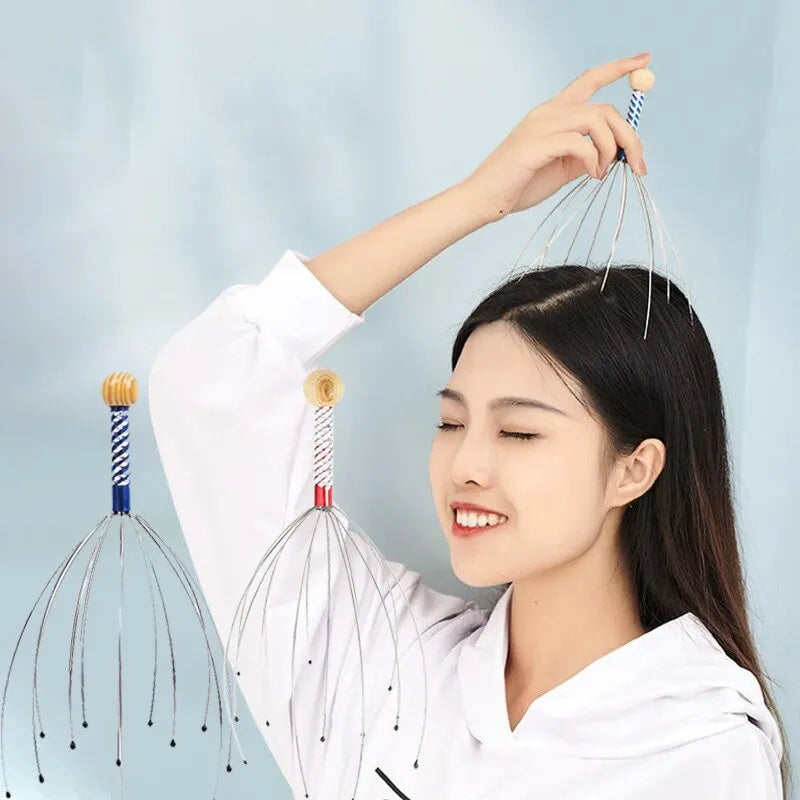 2pc Head Massager Head Scratching Octopus Scalp Non Soul Extractor Divine Tool For Extracting Healthy And Healthy Hair