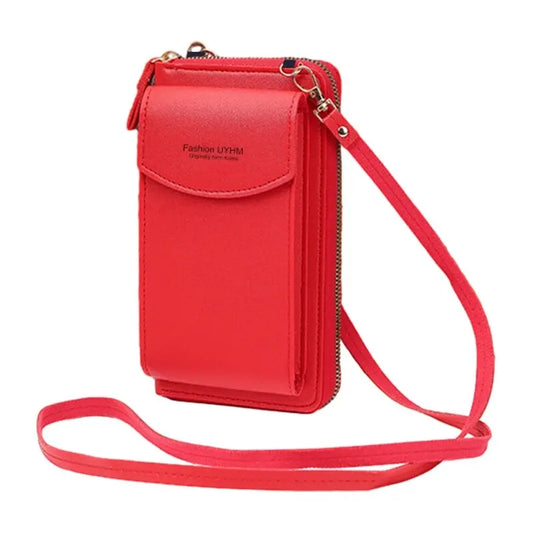 Womens Small One Shoulder Crossbody Zipper Bag Fashion Casual Travelling Simplicity Multi Functional Long Handheld Wallet