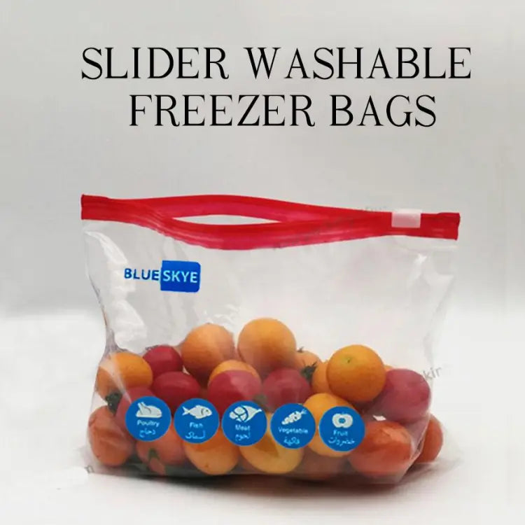 Pack of 15 medium size Freezer bags , Plastic zip bags , Zip lock bags