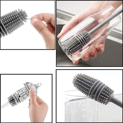 Silicone Bottle Cleaning Brush With Long Handle